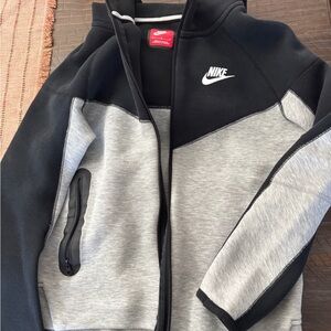 Nike Tech Boys Black and Gray Jacket